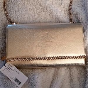 Charles & Kieth Gold Cross Body Purse